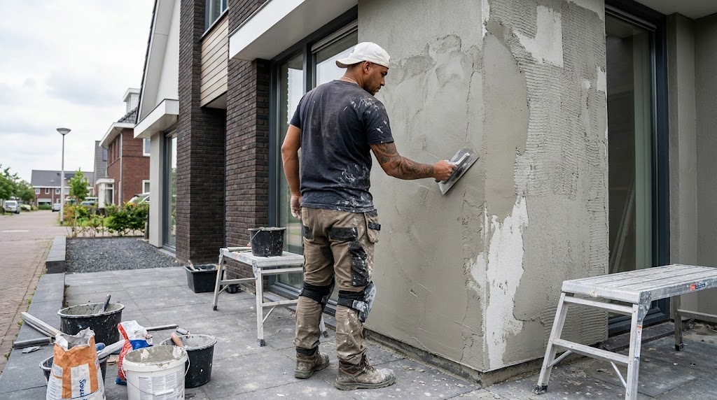 Stukadoorswerk buiten